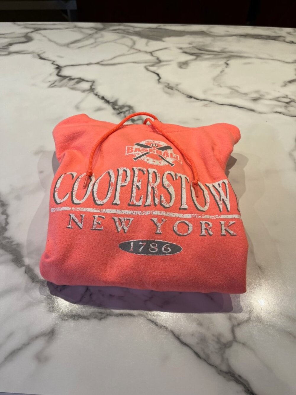 Jerzees NuBlend Neon Cooperstown NY Baseball Hoodie